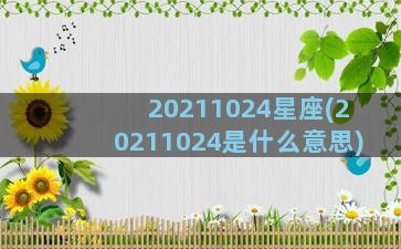 20211024星座(20211024是什么意思)