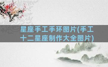 星座手工手环图片(手工十二星座制作大全图片)