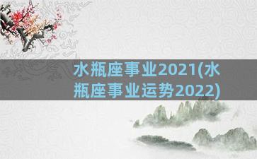 水瓶座事业2021(水瓶座事业运势2022)